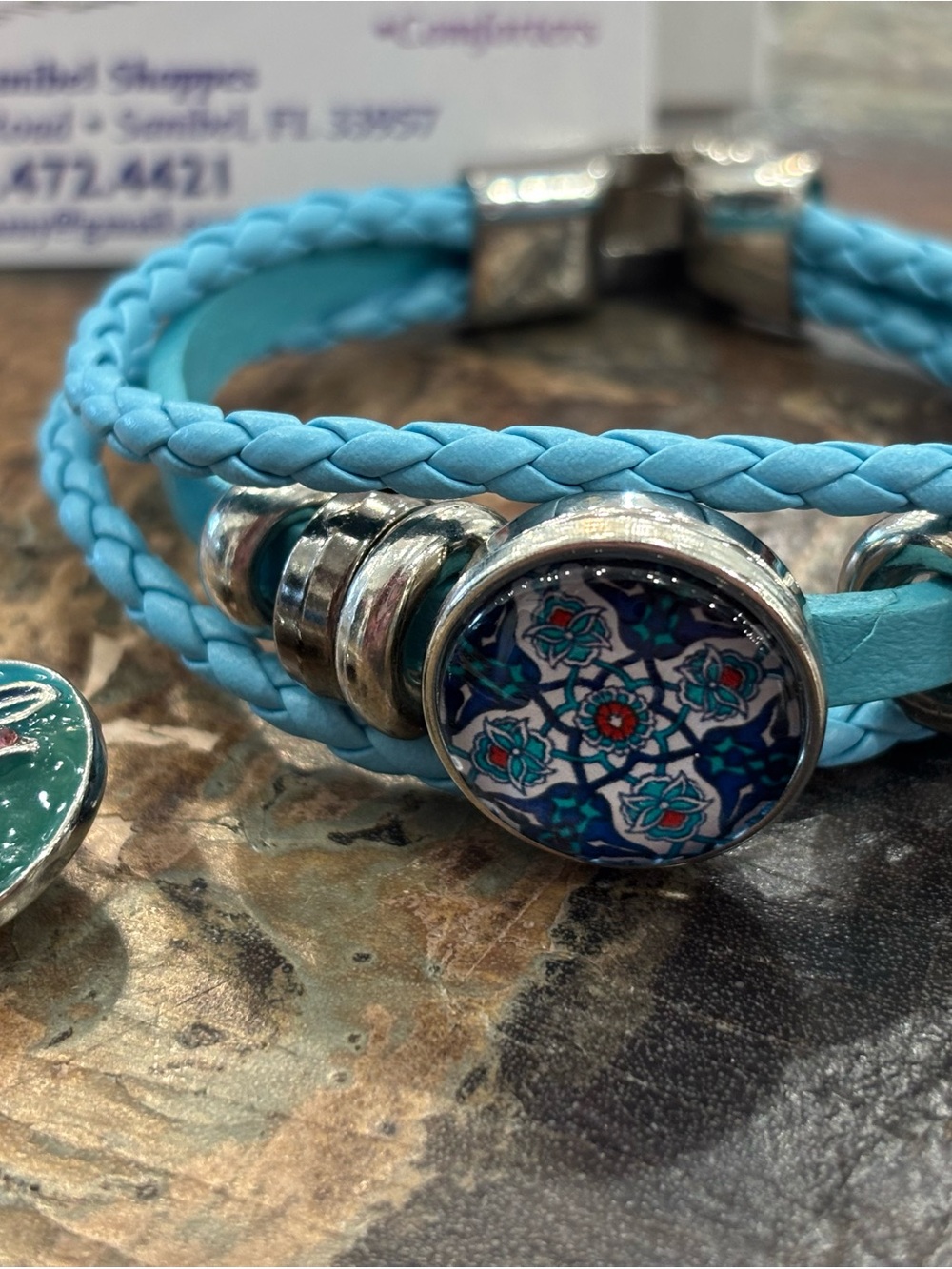 Old Sanibel Shoppes Interchangeable Charms Bracelet